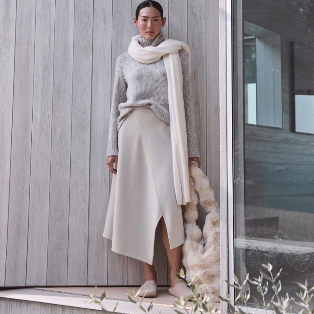 Haven Well Within Wool Blend Split Hem Skirt - image 2